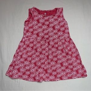 Pink White Floral Fit & Flare Dress Girls 4-5 Spring Summer Sun Dress by Uniqlo